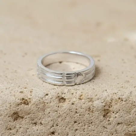 Bague atlante argent massif – Bijou spirituel en argent 925