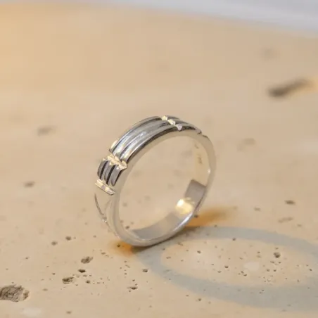 Bague atlante argent massif – Bijou spirituel en argent 925