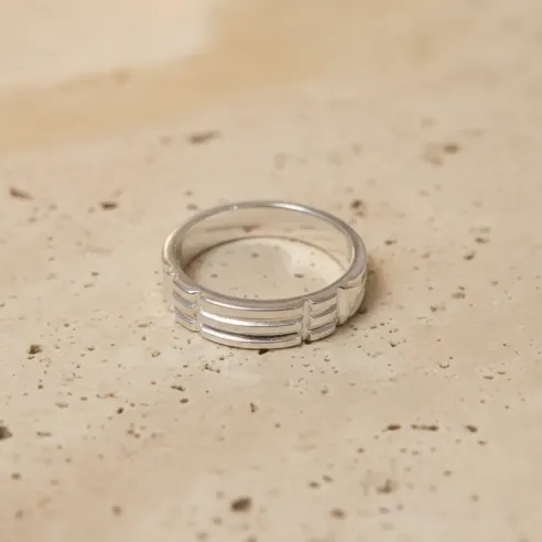 Bague atlante argent massif – Bijou spirituel en argent 925