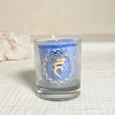 Petite Bougie Chakra Gorge – communication et vérité