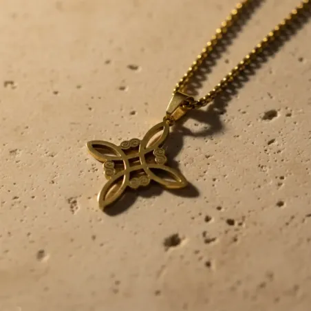 Collier Nœud de Sorcière celtique – Protection ésotérique & force