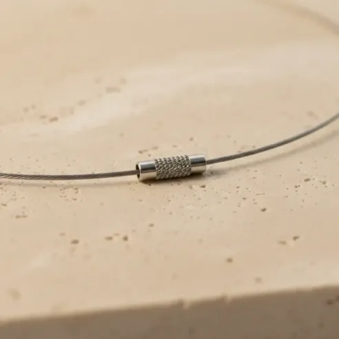 Collier Ras de Cou Macramé Azurite - création artisanale