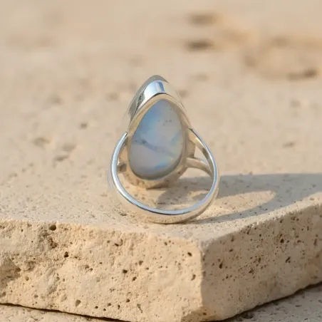 Bague Aelina Pierre de Lune – Bague agt intuition & féminin