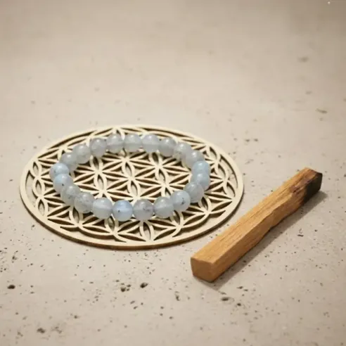 Coffret Gardienne des Émotions – Labradorite, Palo Santo & Fleur de Vie