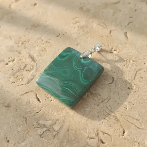 Pendentif Malachite Maïa – Transformation & Émotionnel