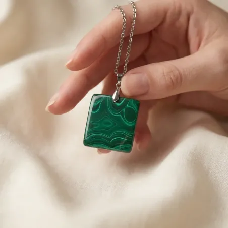 Pendentif Malachite Maïa – Transformation & Émotionnel