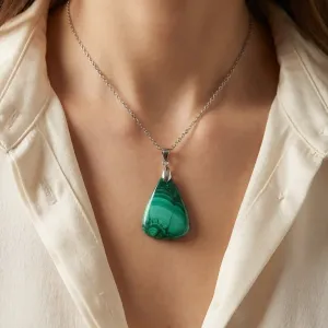 Pendentif Malachite Oraya – Transformation & Émotionnel