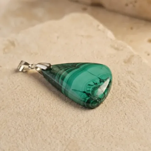 Pendentif Malachite Oraya – Transformation & Émotionnel
