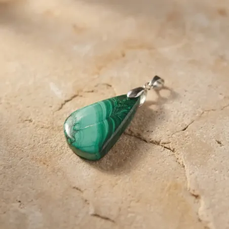 Pendentif Malachite Oraya – Transformation & Émotionnel