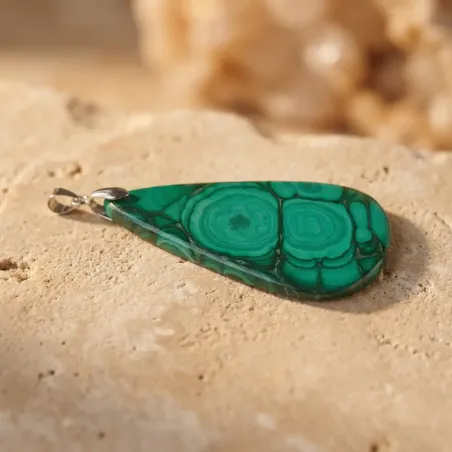 Pendentif Malachite Thelma – Guérison & Pouvoir Intérieur